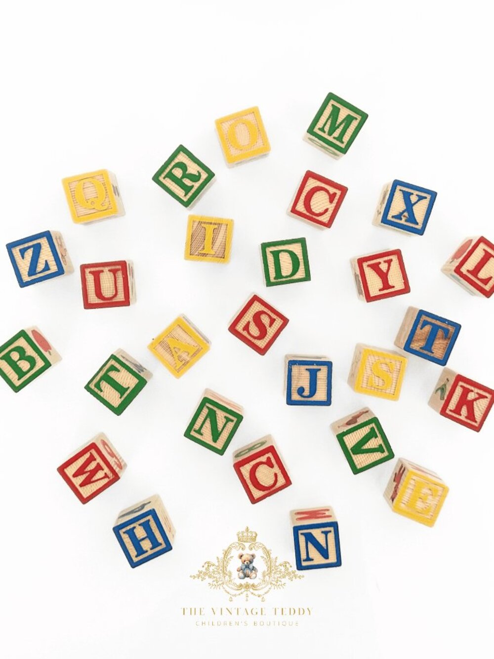 NWT Cute Wooden Alphabet Blocks Characters Fun Play Set Kids Early Learning Toys - Picture 3 of 3